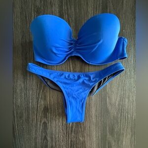 ☀️👙☀️Victoria's Secret Bold Royal Blue Bikini Set. 36C/S ☀️👙☀️